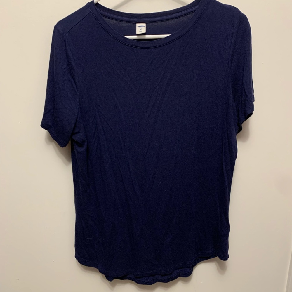 **Old Navy navy luxe tee size medium